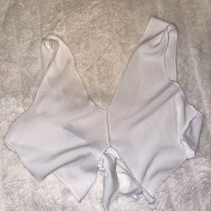 White crop top